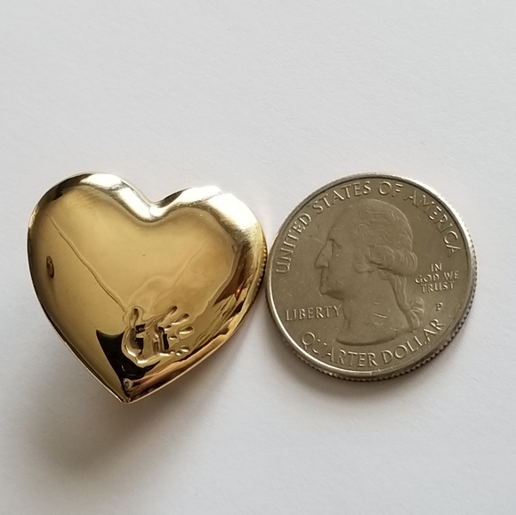 Vintage brooch The Variety Club heart with handprint broach pin gold tone - Picture 6 of 8